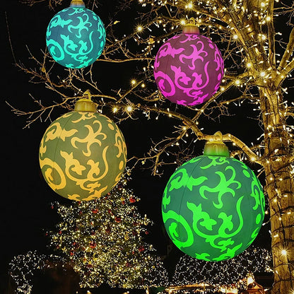 60CM LED Light Christmas ball Outdoor Inflatable Decorated