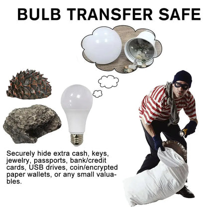 Secret Light Bulb Home Diversion Stash Can