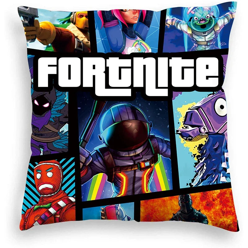 Fortnite Cushion Cover Plush Anime Pillowcase Plush Pillow Cover