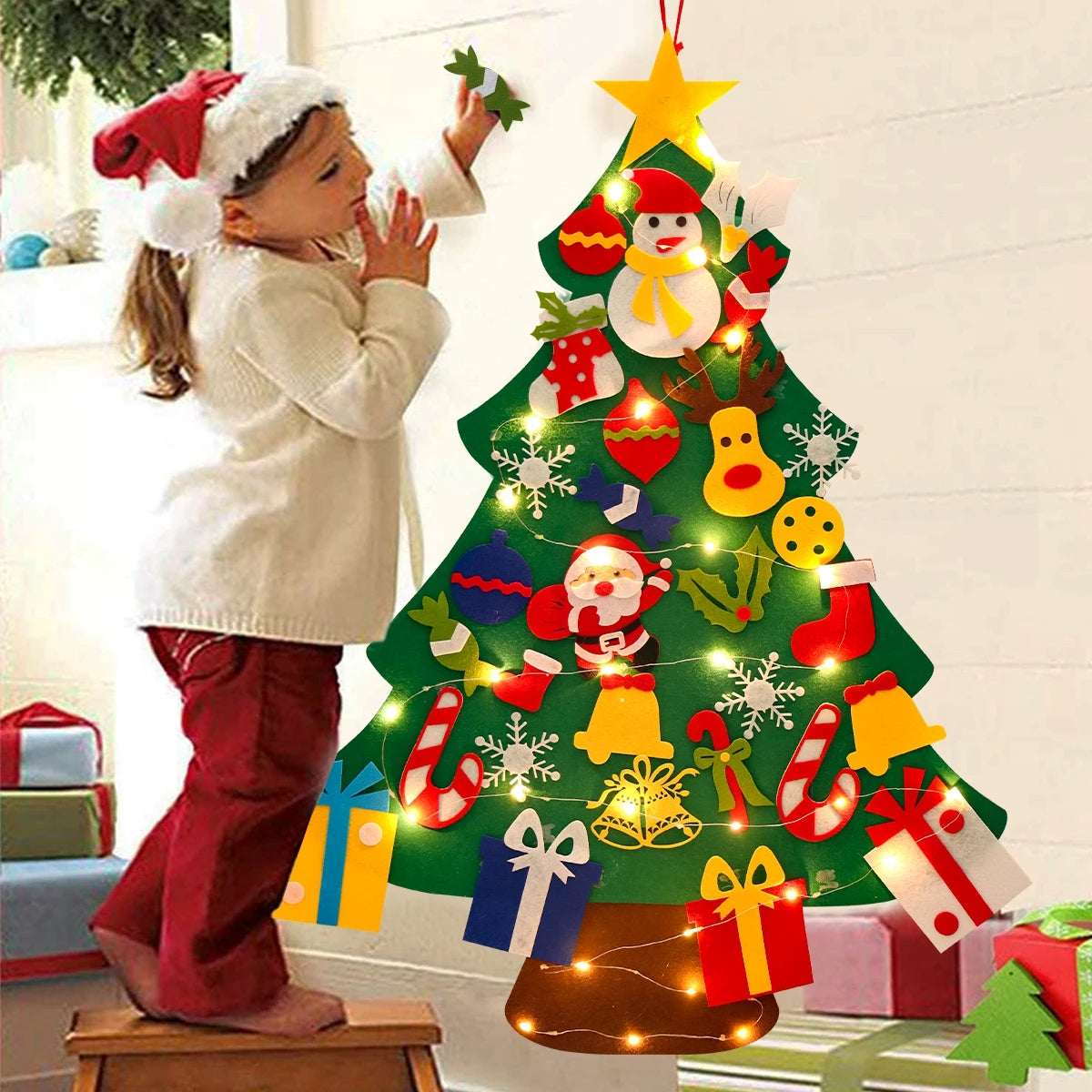 DIY Kids Felt Christmas Tree  Decoration