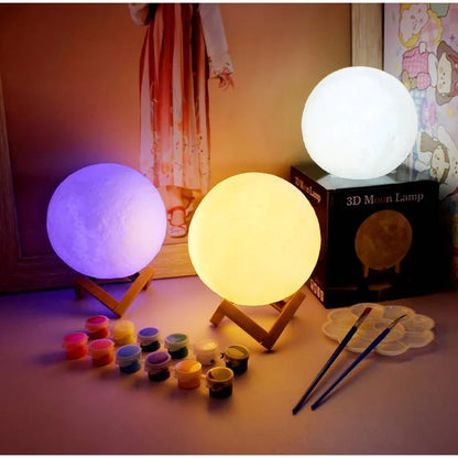 Creative Moon Lamp Led Small Night Light Stand for Decoration Ambiance Light