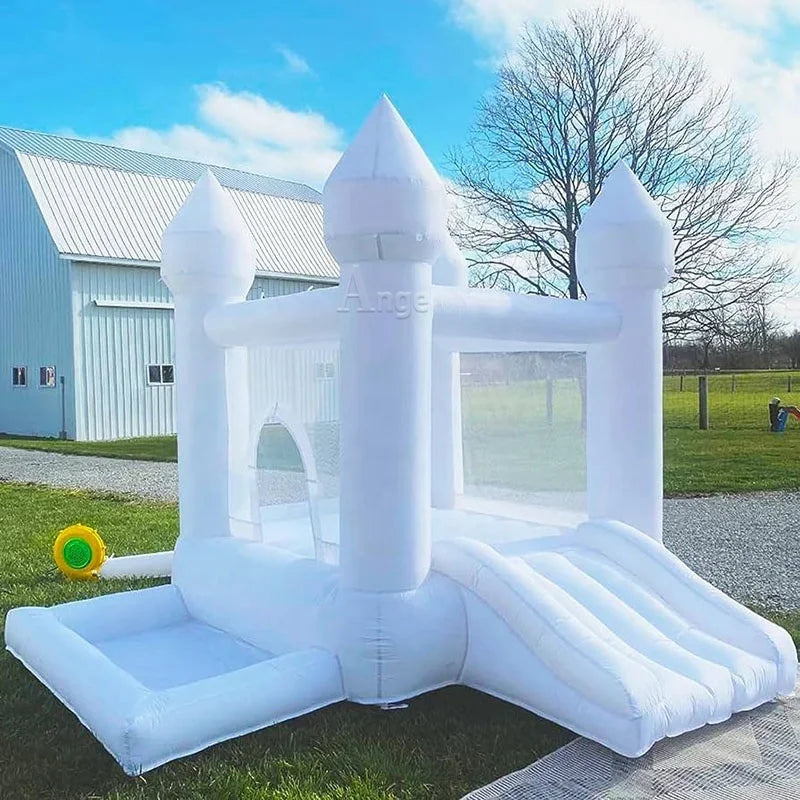 White Inflatable Bounce Castle