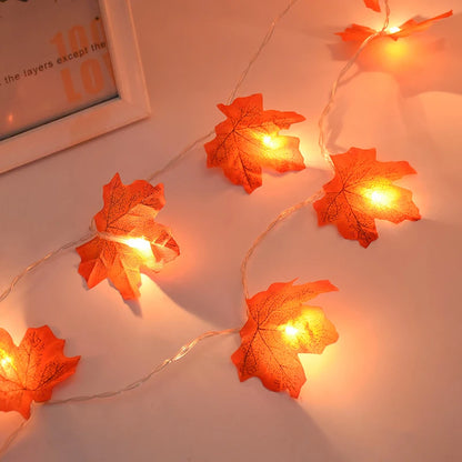 LED Maple Leaf Light String  Autumn Leaves