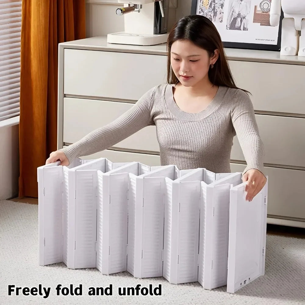 Foldable Shoe Racks Stackable Transparent Multi-Layer Storage