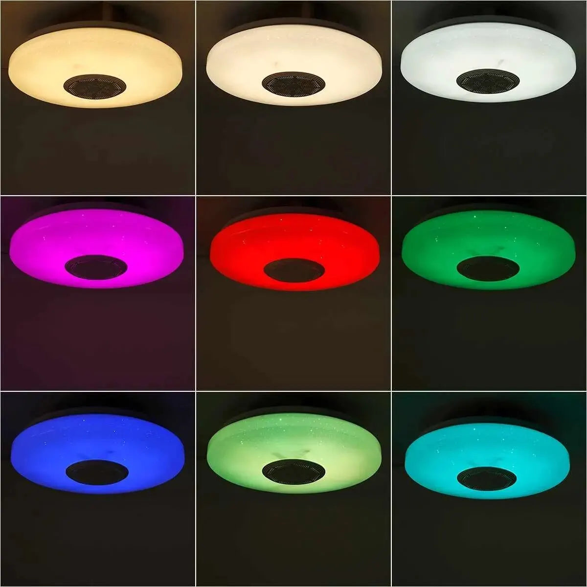 Modern RGB 60W Smart Ceiling Lights With Bluetooth & Remote Control AC220V