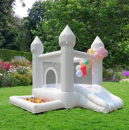 White Inflatable Bounce Castle