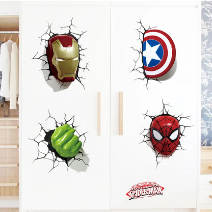 Cartoon Avengers 3D wall stickers