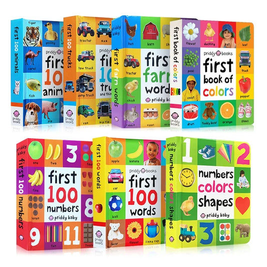 First 100 for Kids Early Education Board Picture Books