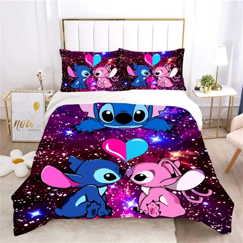 Stitch Duvet Cover 2pcs/3pcs Multi-size Quilt Cover Pillowcase Needlework Set