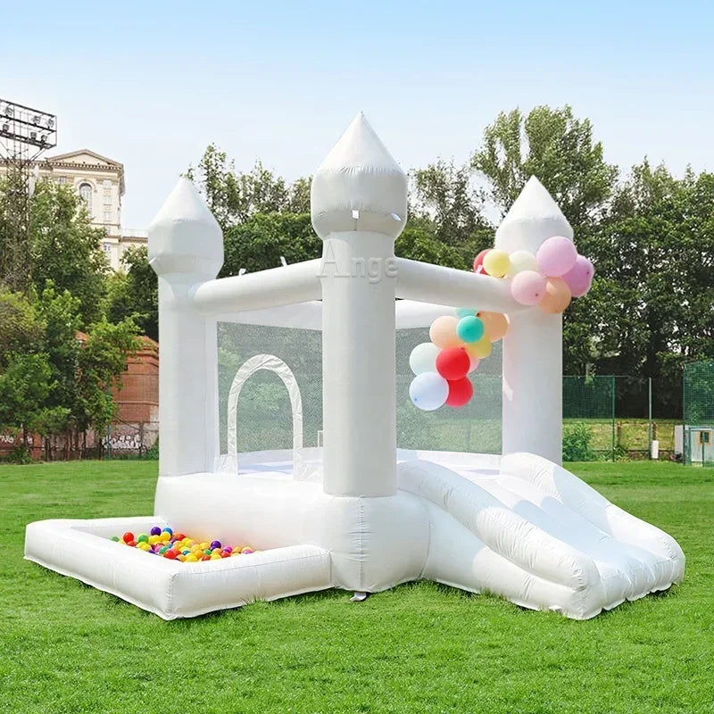 White Inflatable Bounce Castle