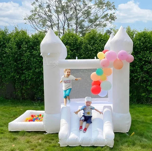 White Inflatable Bounce Castle