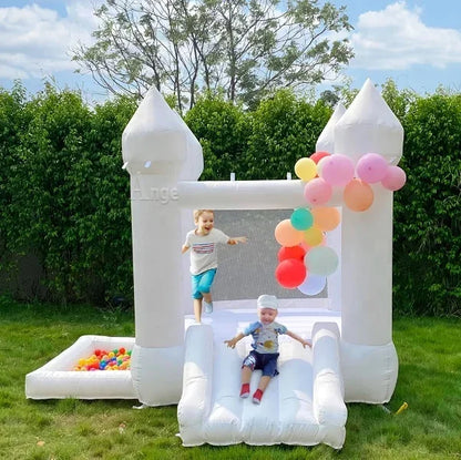 White Inflatable Bounce Castle