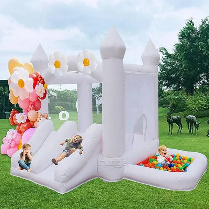 White Inflatable Bounce Castle